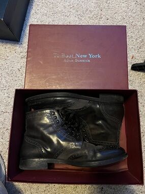 To Boot Black Leather Men’s Brogue Boot